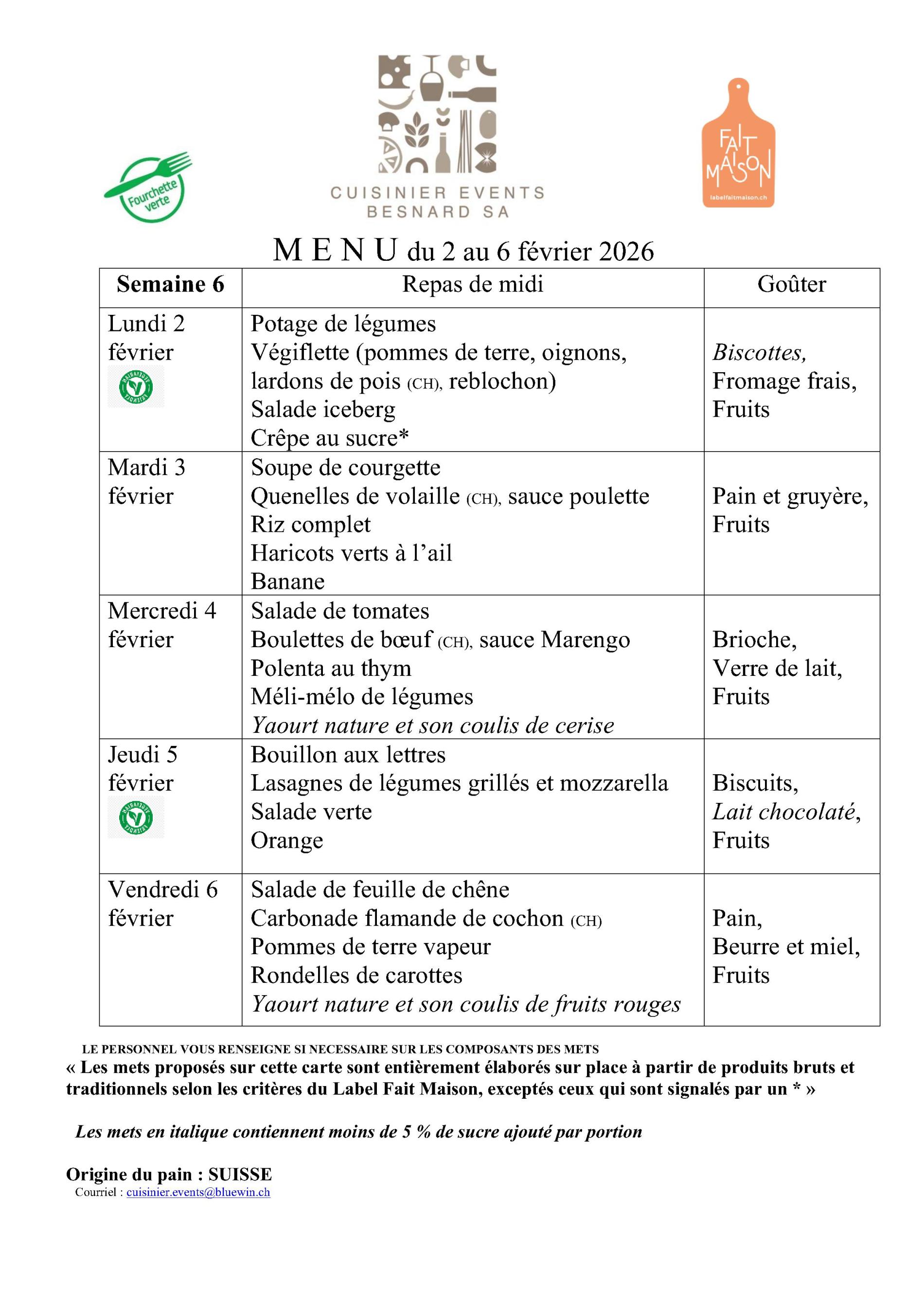 Menus semaine 6 FV+goûter-AISGE