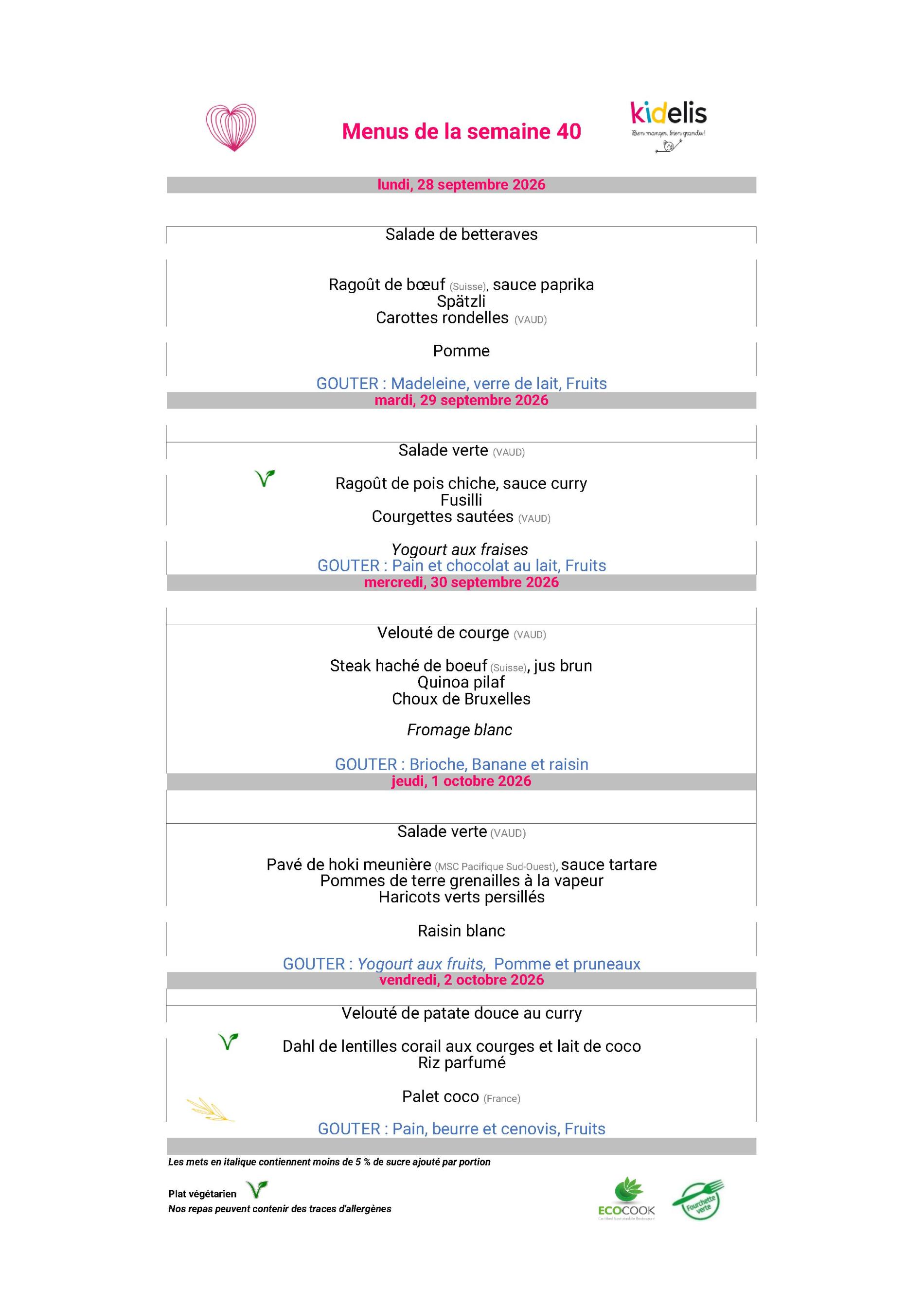 menu s40